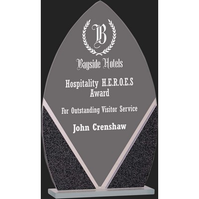 By Design - 8 1/4'' Oval Glass Award