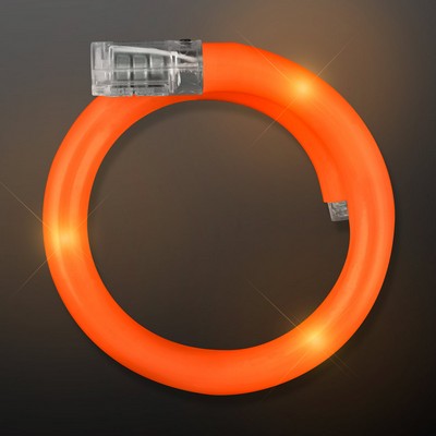 Light Up Orange Flash Tube Bracelets - BLANK