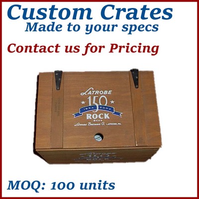 Custom Beer Style Wooden Crate / Wooden Box - Made to Order