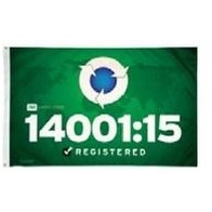 ISO 14001:15 Registered Flag (3'x5')