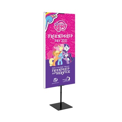 Economy Banner Stand Kit Double Sided, Vinyl (23" x 60")