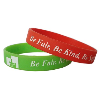 Silicone Bracelet Screen Printed
