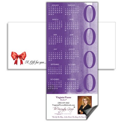 Magnetic Calendar with Envelope - Grape
