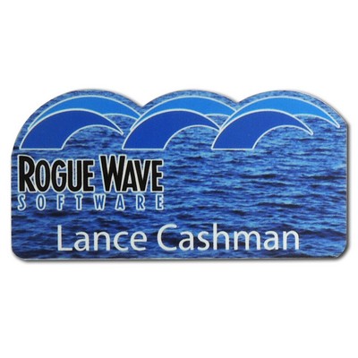 Custom Shape Full Color Personalized Name Badges
