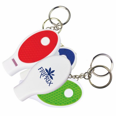 LED Flashlight w/Whistle