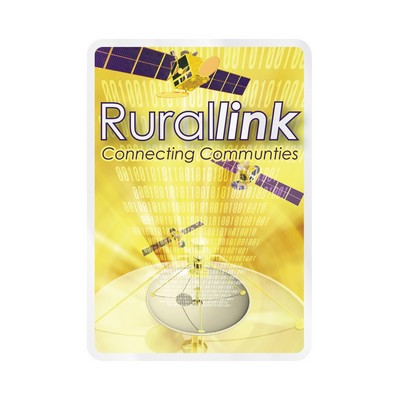 Rectangle Sticker | Round Corners | 3 1/2" x 5" | Clear Static | Static Back | Digital