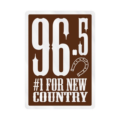 Rectangle Sticker | Round Corners | 2 1/2" x 3 1/2"| Clear Static | Static Face | Screen