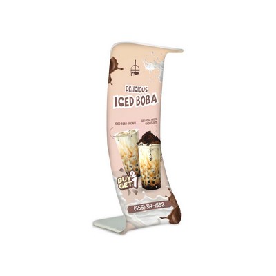 Fabric Display Stand Snake D Package, Single Sided (36.2" x 131.9")