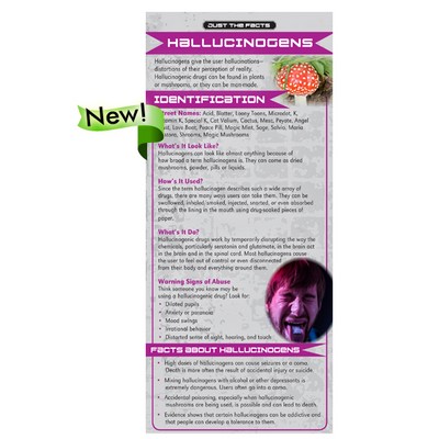Hallucinogens Just the Facts Rack Card