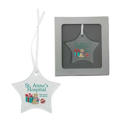 Hammered Glass Ornament