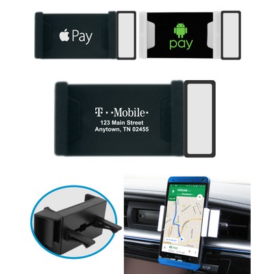 Union Printed - Car Air Vent Mount Phone Holder with 1-Color Logo