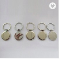Zinc Alloy Round Shaped Key Chains