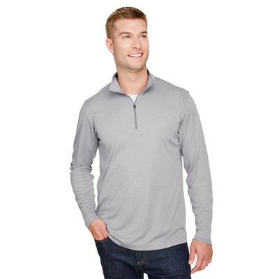 Team 365 Men's Zone Sonic Heather Performance Quarter-Zip Pullover Sweater