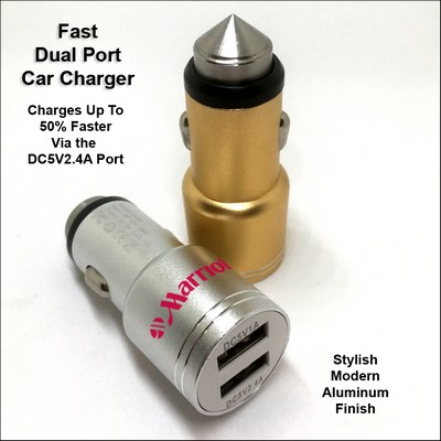 Fast Dual Port Car Charger