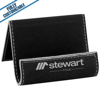 Black & Silver Leatherette - Holder/Easel