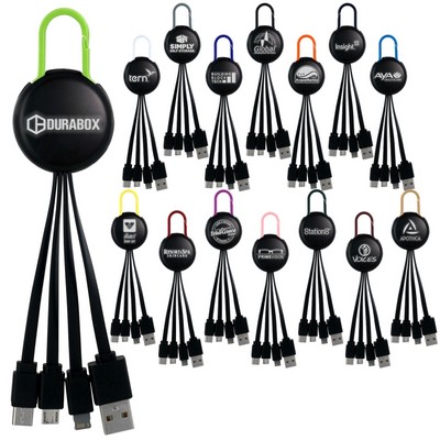 Light Up Logo Clip 3" 1 Charging Cable