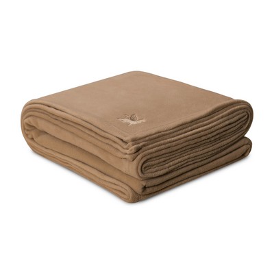 Desert Tan Antipill Microplush Fleece Twin Blanket