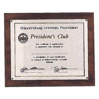 Airflyte® American Walnut Photo/Certificate Plaque (10.5"x 13")