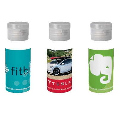 2 oz. Clear Sanitizer in Cylinder Bottle w/Clear Flip Top