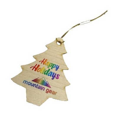 Thick Wood Holiday Ornaments