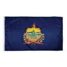 Vermont Indoor Parade Flag w/Pole Hem And Fringe (4'x6')