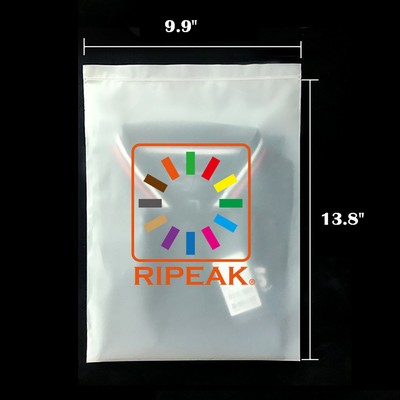 9.9 x 13.8" Matte Frosted Resealable Plastic Bags Zip-Lock Seal Storage Pouch