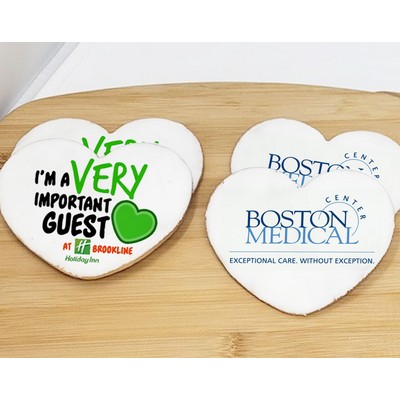 3" Heart Shaped Logo Sugar Cookie