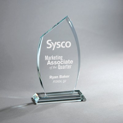 Modern Flame Clear Crystal (4.25"x7")