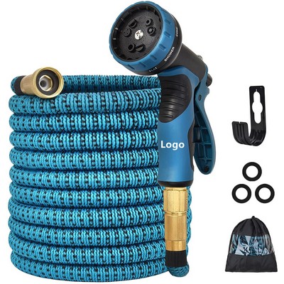 Expandable Garden Hose25' Flexible Lightweight Water Hose with 9 Way Spray Nozzle