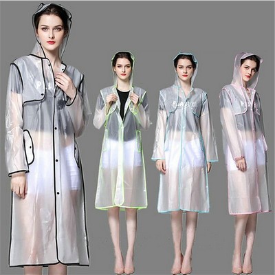 Frosted Transparent Poncho