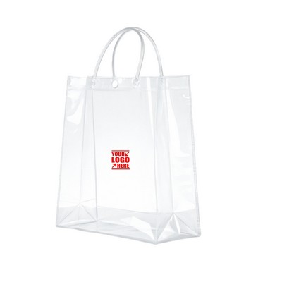 Transparent Plastic Shopping Tote Bag