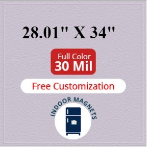 28.01 to 34 Square Inches Indoor Magnets - 30 Mil