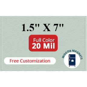 Magnet - 1.5x7 Square Corners - 20 Mil