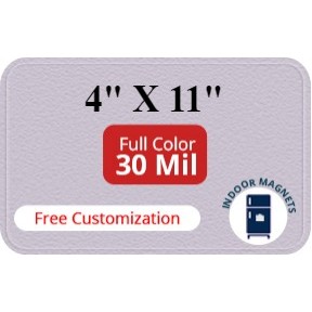 Magnet - 4x11 Round Corners - 30 Mil