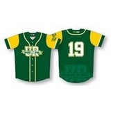 Trim Stripe Baseball Jersey w/Color Contrast Sleeves