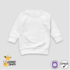 Baby Fleece Sweatshirts - White or Natural - 100% Polyester - Laughing Giraffe®