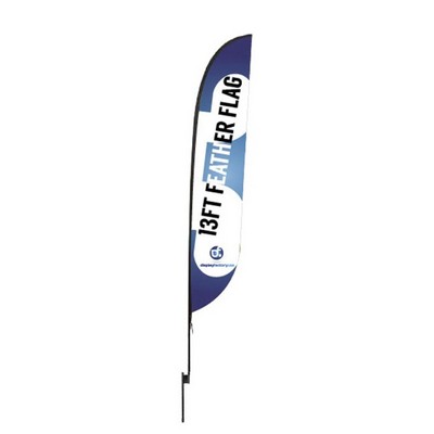 13FT Custom printed Feather Flag for Advertisement Display