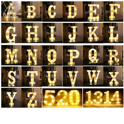 LED Decoration 3D Marquee Letter Light Sign Height 6.3"
