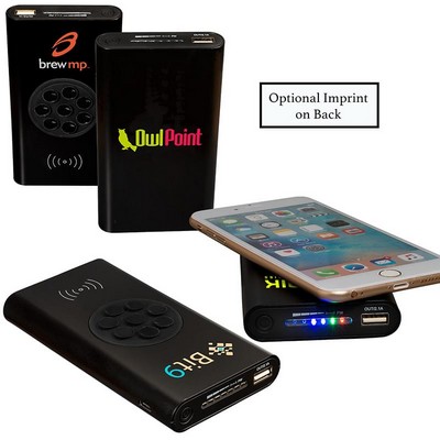 Duo Wireless Charging Pad Power Bank with Suction Cups