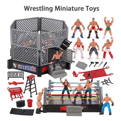 32 Piece Wrestling Miniature Toys for Kids