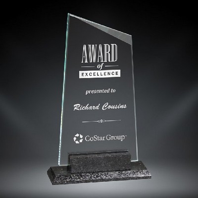 York Glass Award, 7 3/4"H