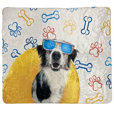 50 x 60" Blanket Appalachian Fur Lined Throw