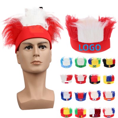 Crazy Hair Football Sports Wig