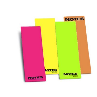 100-Sheet Stik-Withit® Adhesive Notepad W/ Bright Paper (3"x8")