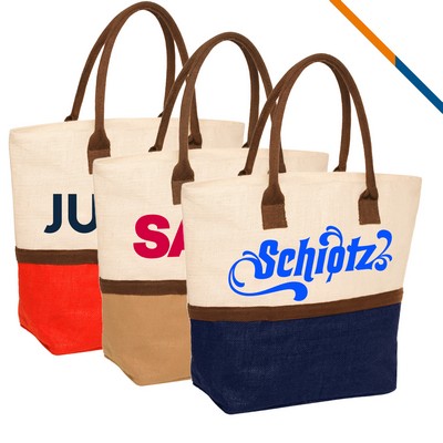 Ye-jun Two-Tone Tote Bags