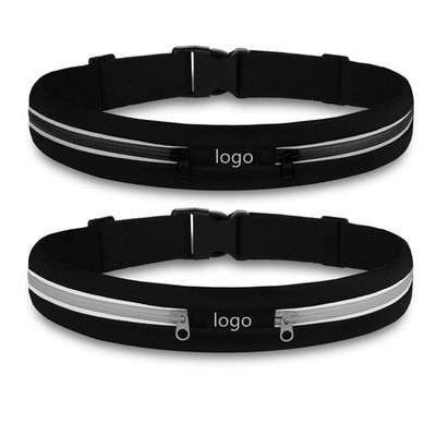 Dual Pouch Reflective Waist Pack