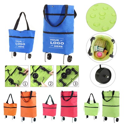 Folding Shopping Cart w/Wheel