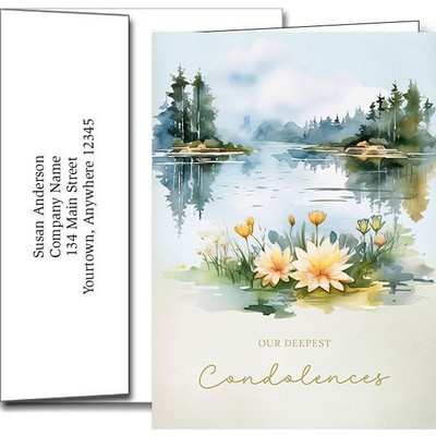 Sympathy Greeting Cards w/Imprinted Envelopes