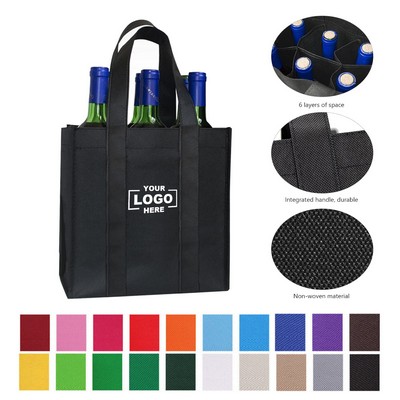 6 Bottle Non-Woven Wine Carrier