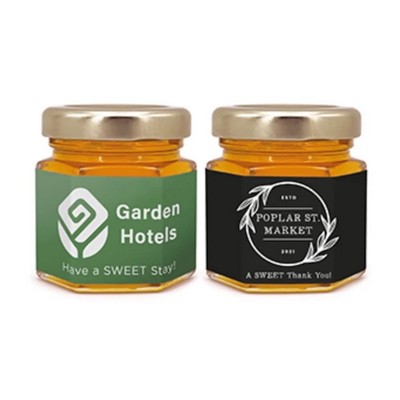 Mini Honey Jar w/Full Color Wrap